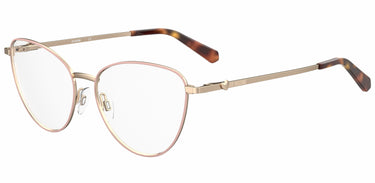 Premium Women Moschino Love Model Eyeglasses: MOL587 - Nude- SpecSMART Eye Clinic (Diagonal View)